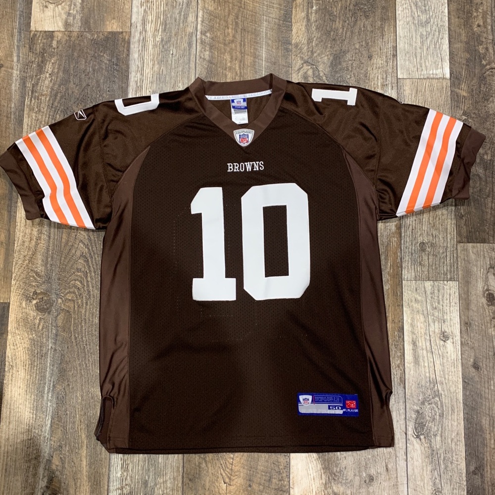 Cleveland Brown's Brady Quinn Number 10 Equipment Jersey Size 50 Reebok Stitched
